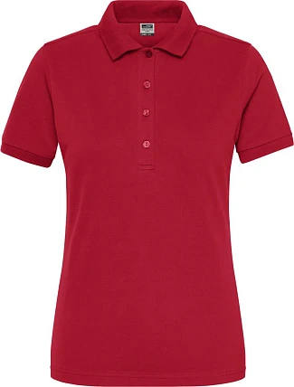 Daiber JN 1805 Dámské pracovní elastické bio polo - Solid 02.1805 red