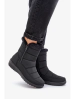 Dámské sněhule na zip s kožíškem černé Fiorittia Dámské sněhule na zip s kožíškem černé Fiorittia