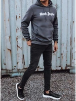 Pánská tmavě šedá mikina FashionStreet BX5797