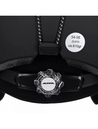 Lyžařská přilba ALPINA ZUPO BLACK MATT 54-58 Lyžařská přilba ALPINA ZUPO BLACK MATT 54-58