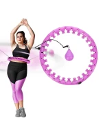 HULA HOP SET HHW12 FIALOVÝ S VÝSTUPKY A ZÁVAŽÍMI HMS + OPASEK BR163 ČERNÝ PLUS SIZE HULA HOP SET HHW12 FIALOVÝ S VÝSTUPKY A ZÁVAŽÍMI HMS + OPASEK BR163 ČERNÝ PLUS SIZE