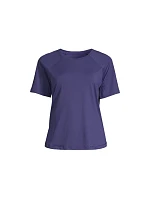 Dámské tréninkové tričko Casall Essential Tee, fialové Dámské tréninkové tričko Casall Essential Tee, fialové