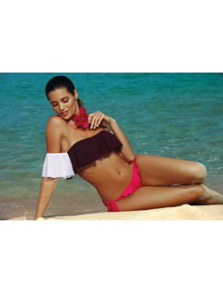 Horní díl plavek Grace Vigneto-Bianco M-488 (4) - Marko Horní díl plavek Grace Vigneto-Bianco M-488 (4) - Marko