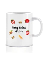 Personalizovaný klasický bílý keramický hrníček 300 ml s letním mixem