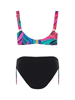 Dvoudílné plavky S937 V1MI9 Marmaris9 růžovo-černé - Self