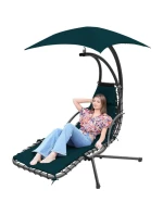 HOUPACÍ KŘESLO SE SLUNEČNÍKEM LISBON TYRKYSOVÁ