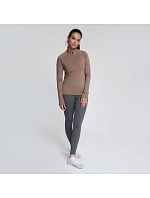 Rogelli běžecká mikina ESSENTIAL, barva mokka, velikost XL Rogelli běžecká mikina ESSENTIAL, barva mokka, velikost XL