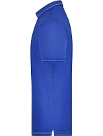 Daiber JN 569 Pánské žerzejové elastické polo 02.0569 royal/white