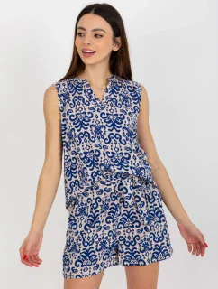 Dámská halenka D73771R11115A tmavě modrá - FPrice