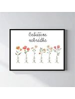 Personalizovaný magický fotoobraz v rámu - 30x40 - květinová zahrádka Personalizovaný magický fotoobraz v rámu - 30x40 - květinová zahrádka