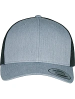 Flexfit 6606/6606T 6 panelová vintage kšiltovka "Trucker" 55.6606 heather grey/black Flexfit 6606/6606T 6 panelová vintage kšiltovka "Trucker" 55.6606 heather grey/black