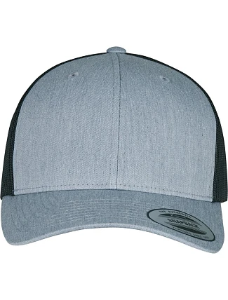 Flexfit 6606/6606T 6 panelová vintage kšiltovka "Trucker" 55.6606 heather grey/black Flexfit 6606/6606T 6 panelová vintage kšiltovka "Trucker" 55.6606 heather grey/black