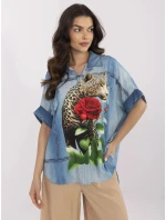 Košile DHJ KS 19007 7.85 modrá Košile DHJ KS 19007 7.85 modrá