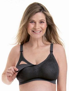 Essential Lace braletka na kojení s pěnovou výztuží 5057 antracit - Anita Maternity
