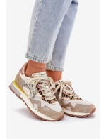 Tenisky Sportovní Boty Dámské D.Franklin DFSH378006 Zlaté