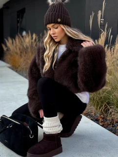 Nízké sněhule na platformě Big Star OO274A101 čokoládové