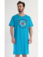 Pánská noční košile s krátkým rukávem Motocycle Pánská noční košile s krátkým rukávem Motocycle