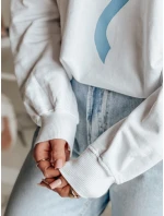 Dámská oversize mikina SOFTTIE bílá FashionStreet BY1376