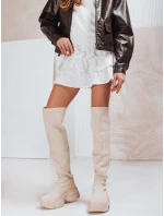 FashionStreet béžové dámské ponožkové boty ZY1322