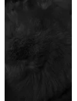 Černá dámská zimní bunda s opaskem (5M3156-392)