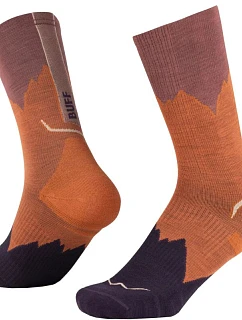 Ponožky BUFF Merino Lightweight Crew 137796221, hnědé, velikost 36–38