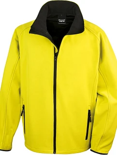 Result R 231M Pánská 2-vrstvá softshell bunda "Printable" 30.231M yellow/black