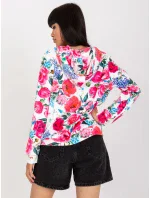 Mikina RV BL 8118.89 bílá a růžová Mikina RV BL 8118.89 bílá a růžová