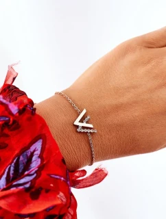 Náramek Na řetízku Se Zirkony Růžové Zlato