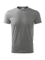 Classic New tričko pánské tmavě šedý melír Classic New tričko pánské tmavě šedý melír