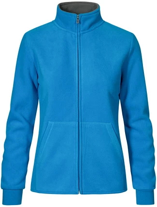 Promodoro 7985 Dámská dvojitá fleecová bunda 40.7985 turquoise/light grey Promodoro 7985 Dámská dvojitá fleecová bunda 40.7985 turquoise/light grey