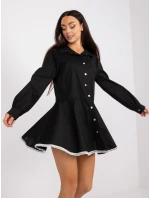 Dámské šaty-DHJ-SK-6801.63P-černé Dámské šaty-DHJ-SK-6801.63P-černé