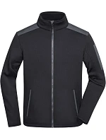 Daiber JN 591 Pánská pletená fleecová bunda 02.0591 black/carbon