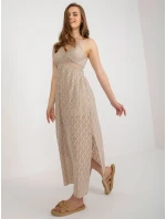 TW SK BI 8676 šaty.22 béžová TW SK BI 8676 šaty.22 béžová