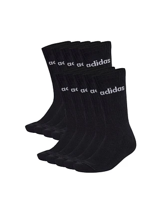 Adidas Cushioned Linear Crew ponožky 10 párů černé KF9092
