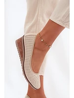 Dámské polobotky na platformě Vinceza 58629 světle béžové