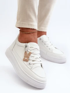 Dámské sportovní boty na platformě 13613 Bílá - VINCEZA