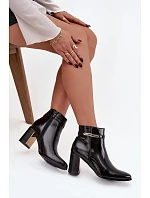 Lakované kozačky Dorelia D8257 černé - Sweet Shoes