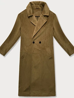 Dámský přechodný kabát oversize J Style béžový (11Z8161)