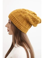 Čepice s fleecem Marta K231 hořčicová