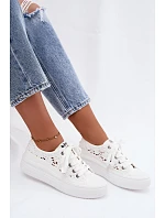 Dámské síťované tenisky na platformě Lee Cooper LCW-26-44-4485 bílé