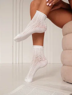 Dámské prolamované ponožky, bez mačkání 0989.004