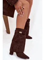 Boty na podpatku  model 219840 Step in style