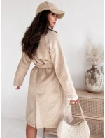 NANCY dámský světle béžový kabát FashionStreet TY3884