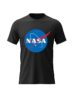 Dámské bavlněné tričko s potiskem - NASA - černé Dámské bavlněné tričko s potiskem - NASA - černé