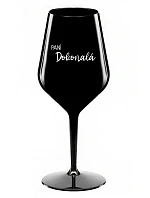 PANÍ DOKONALÁ - černá nerozbitná sklenice na víno 470 ml