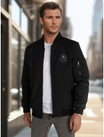 Pánská přechodná bunda bomber černá FashionStreet TX5029