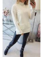 Svetr s límečkem v barvě ecru