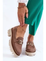 Semišové boty se zdobením Laura Messi 2489 Hněde