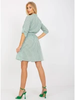 Šaty LK SK 508938.28X bílá a zelená Šaty LK SK 508938.28X bílá a zelená