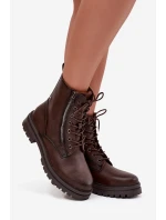 Dámské zateplené workery Ivonelle – čokoládové